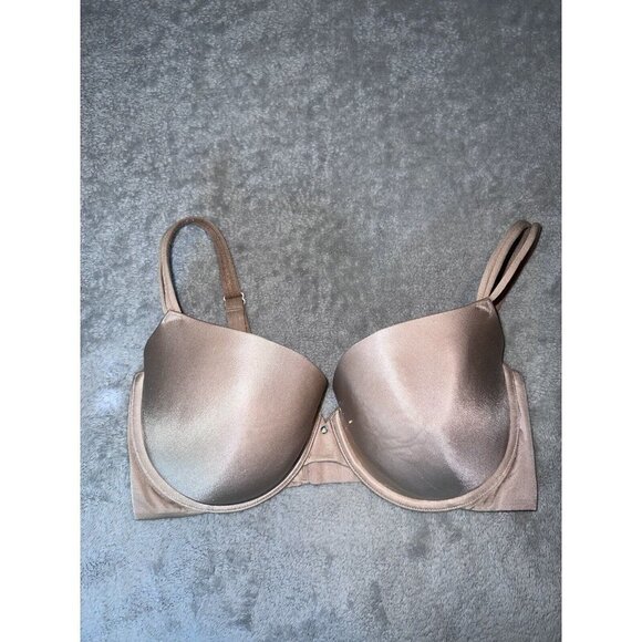 VICTORIA'S SECRET Lined Demi UnderwireBra Beige Sz 34DDD 36007682 - Picture 2 of 7